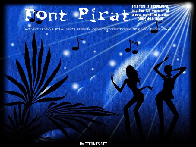 Font Pirate example
